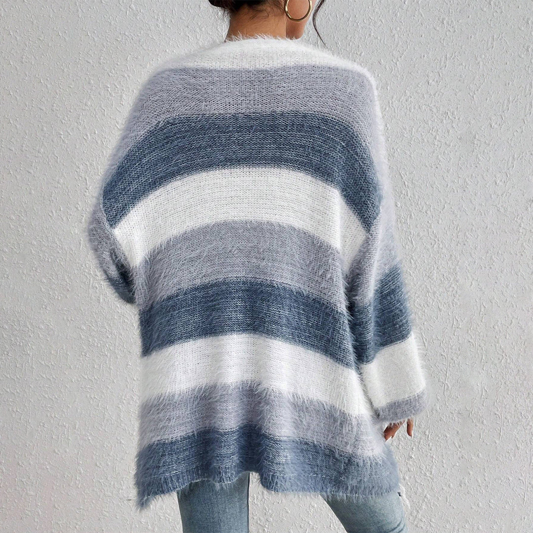 JULIETA™ - Cozy Open Front Long Sleeve Fuzzy Cardigan