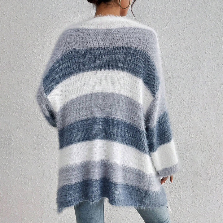 JULIETA™ - Cozy Open Front Long Sleeve Fuzzy Cardigan